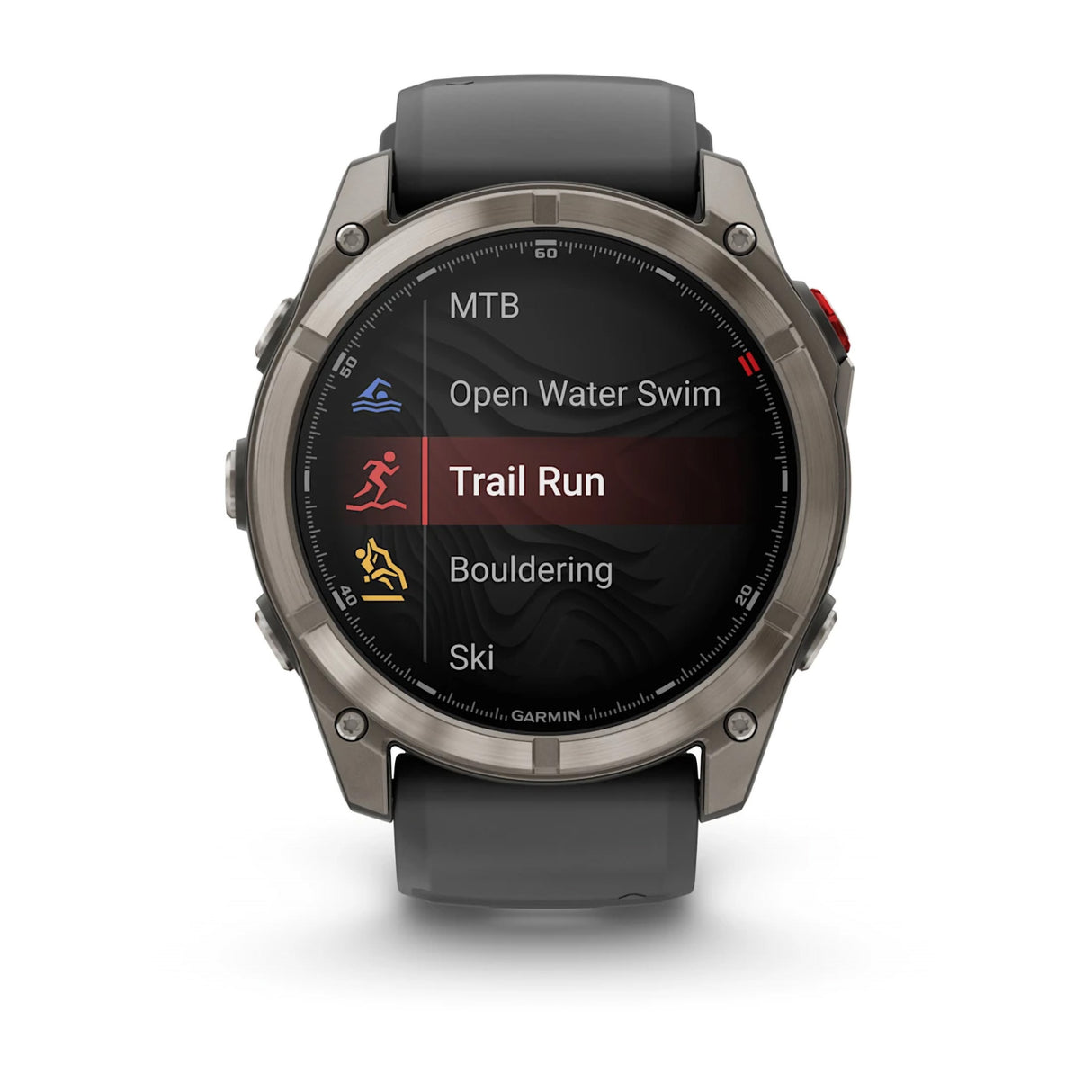 Garmin Fenix 8 Pro 51mm AMOLED Multisport GPS Smartwatch Carbon DLC Titanium w/ Black/Grey Band-Titanium with Graphite/Black Band - 53 Degrees North