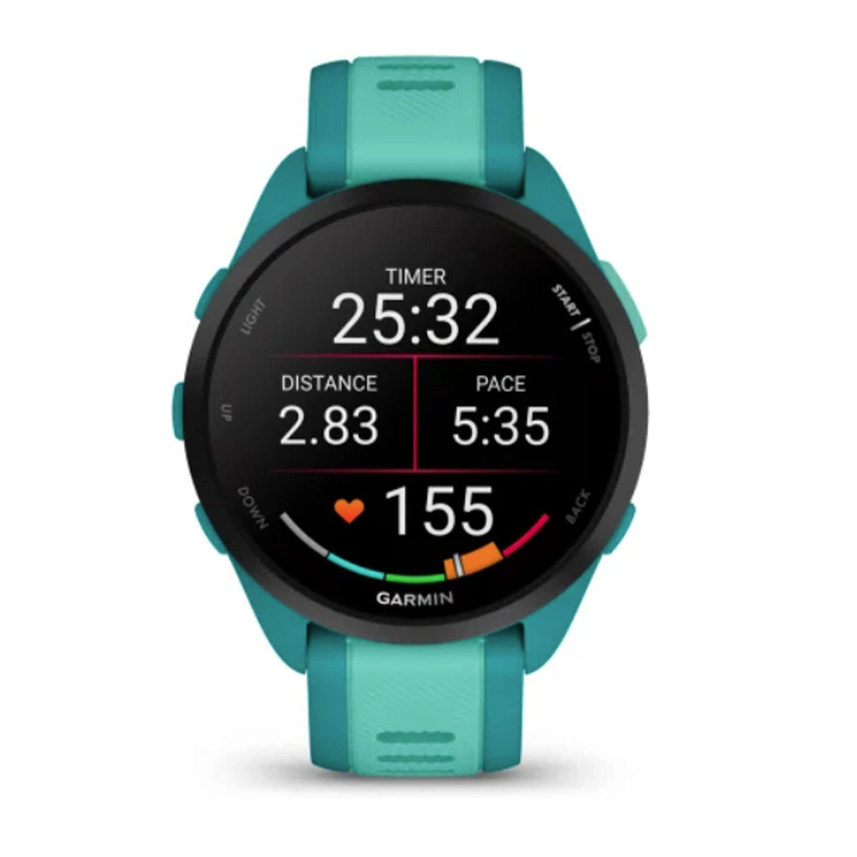 Garmin Forerunner 165 Music Smartwatch Fuchsia & Coral-Turquoise & Aqua-Mist Grey & Whitestone-Black & Slate Grey - 53 Degrees North