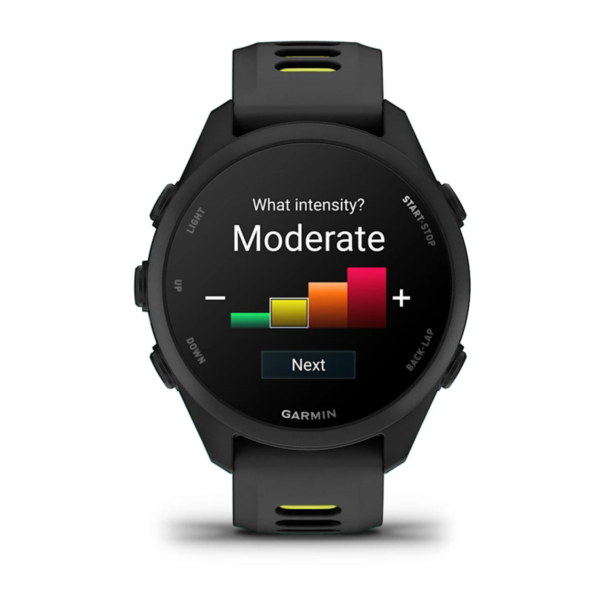 Garmin Forerunner 170 GPS Running Smartwatch Black/Amp Yellow - 53 Degrees North