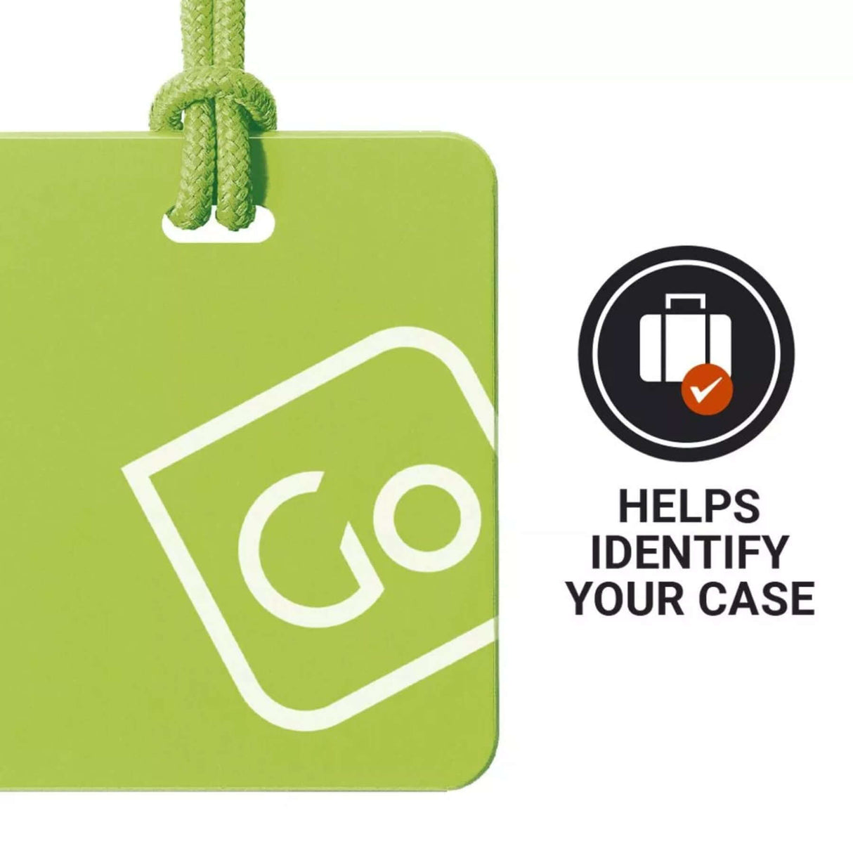 Go Travel Luggage Tags Twin Pack Blue/Orange-Green/Yellow - 53 Degrees North