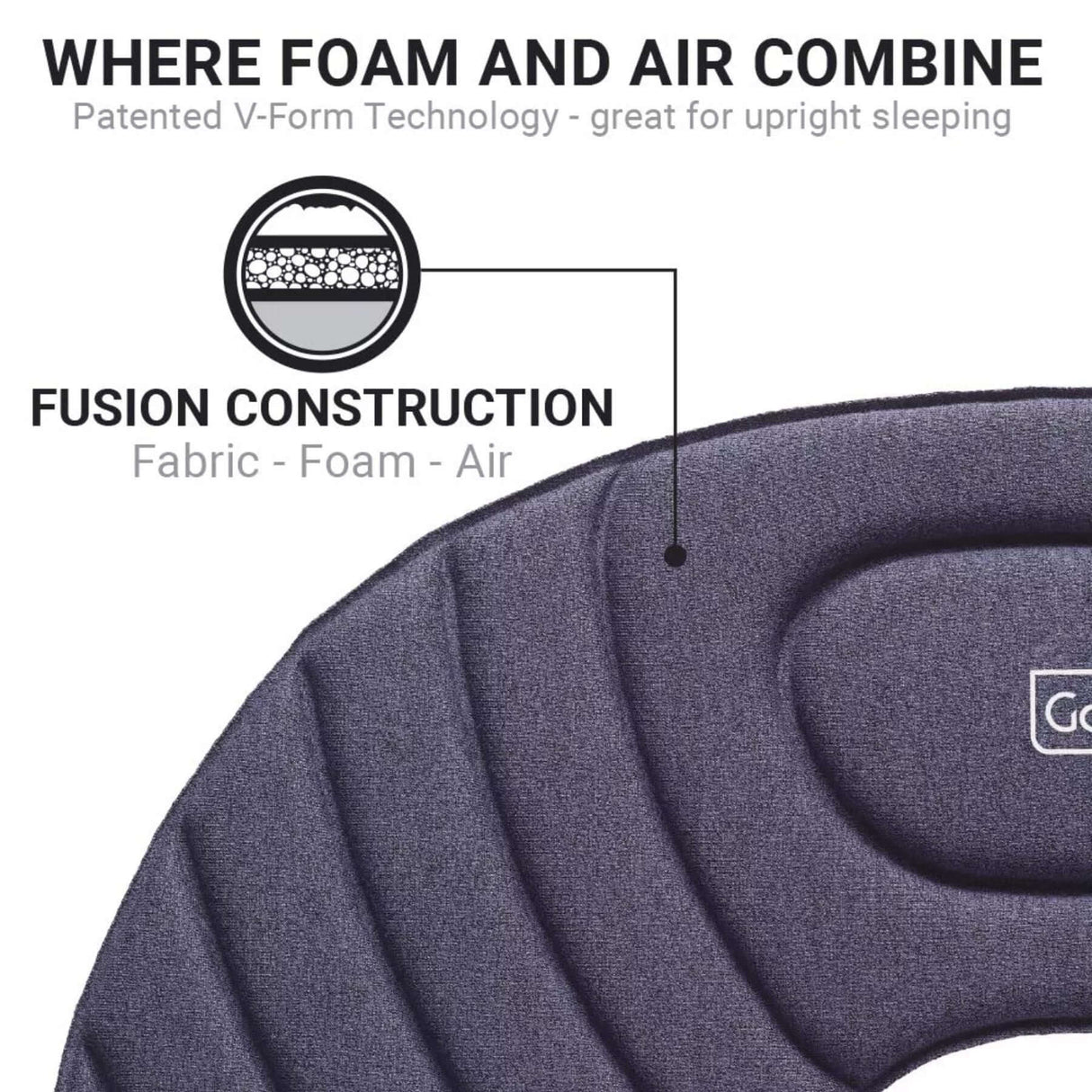 Go Travel The Fusion Travel Pillow Default Title - 53 Degrees North
