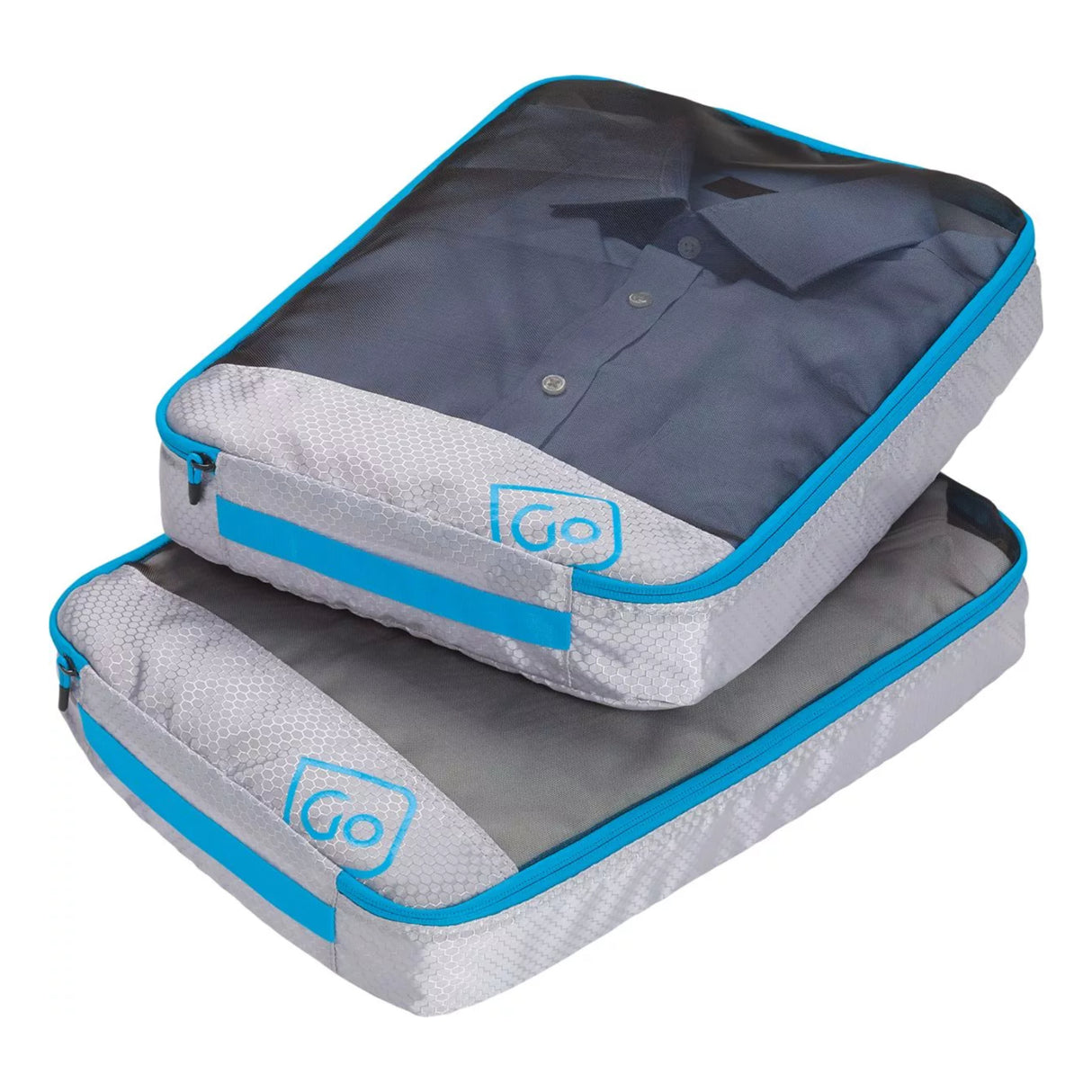 Go Travel Twin Packing Cubes Blue - 53 Degrees North