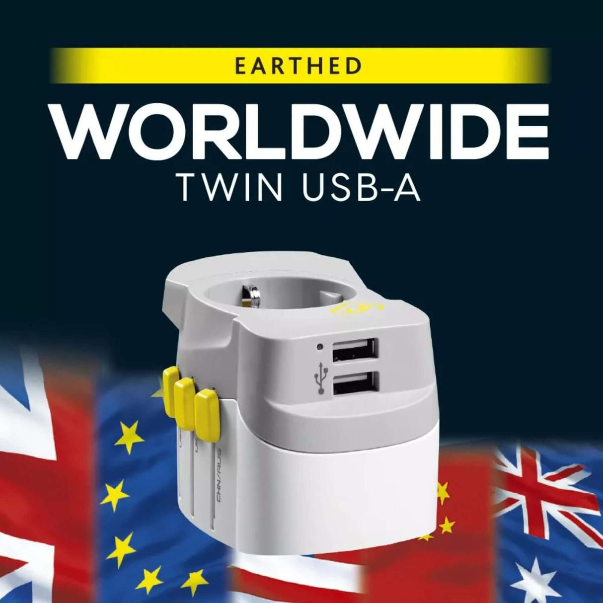 Go Travel Worldwide Twin USB-A Default Title - 53 Degrees North