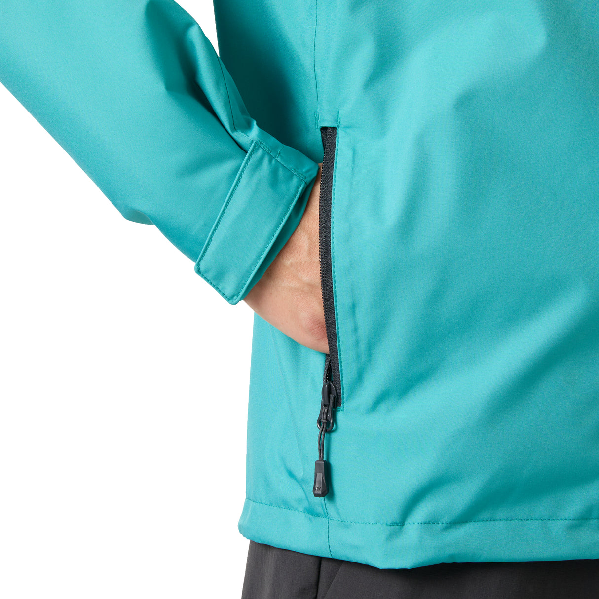 Helly Hansen Men's Crew Hooded Waterproof Midlayer Sailing Jacket Dark Mint / Small-Dark Mint / Medium-Dark Mint / Large-Dark Mint / X-Large-Dark Mint / XX-Large - 53 Degrees North