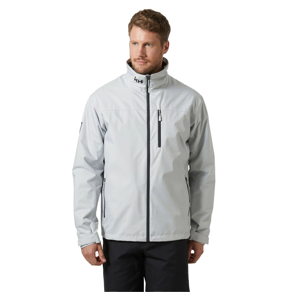 Helly Hansen Men's Crew Midlayer Jacket 2 Grey Fog / Small - 53 Degrees North