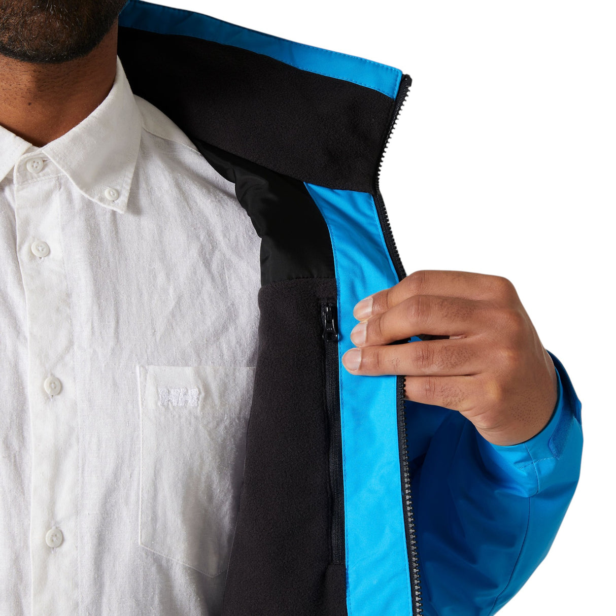 Helly Hansen Men's Crew Waterproof Midlayer Jacket Navy / Small-Navy / Medium-Navy / Large-Navy / X-Large-Navy / XX-Large - 53 Degrees North