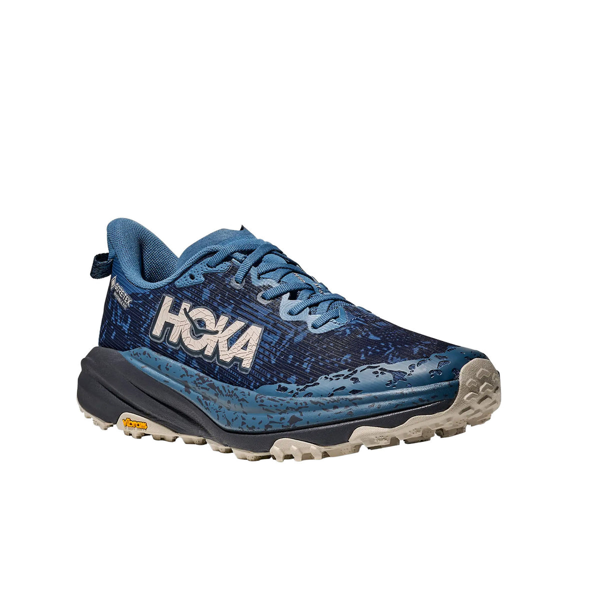 Hoka Men's Speedgoat 6 GORE-TEX Shoes Foggy Night/Charcoal Grey / UK 8-Foggy Night/Charcoal Grey / UK 9-Foggy Night/Charcoal Grey / UK 10-Foggy Night/Charcoal Grey / UK 11-Foggy Night/Charcoal Grey / UK 12 - 53 Degrees North
