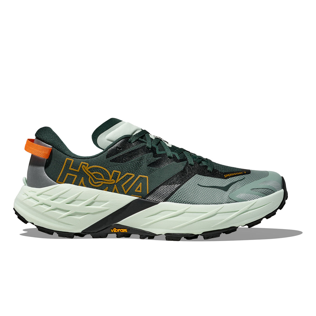 Hoka Men's Speedgoat 7 Trail Running Shoes Bay Leaf/Sea Glass / UK 8-Bay Leaf/Sea Glass / UK 9-Bay Leaf/Sea Glass / UK 9.5-Bay Leaf/Sea Glass / UK 10-Bay Leaf/Sea Glass / UK 10.5 - 53 Degrees North