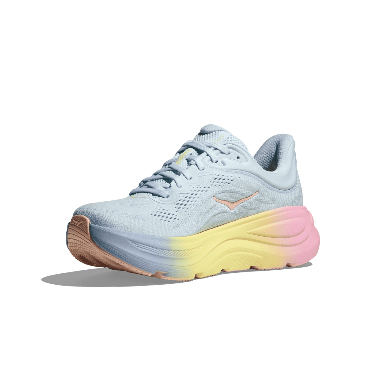 Hoka Women's Bondi 9 Running Shoes Glimmering Blue/Overcast / UK 4 - 53 Degrees North