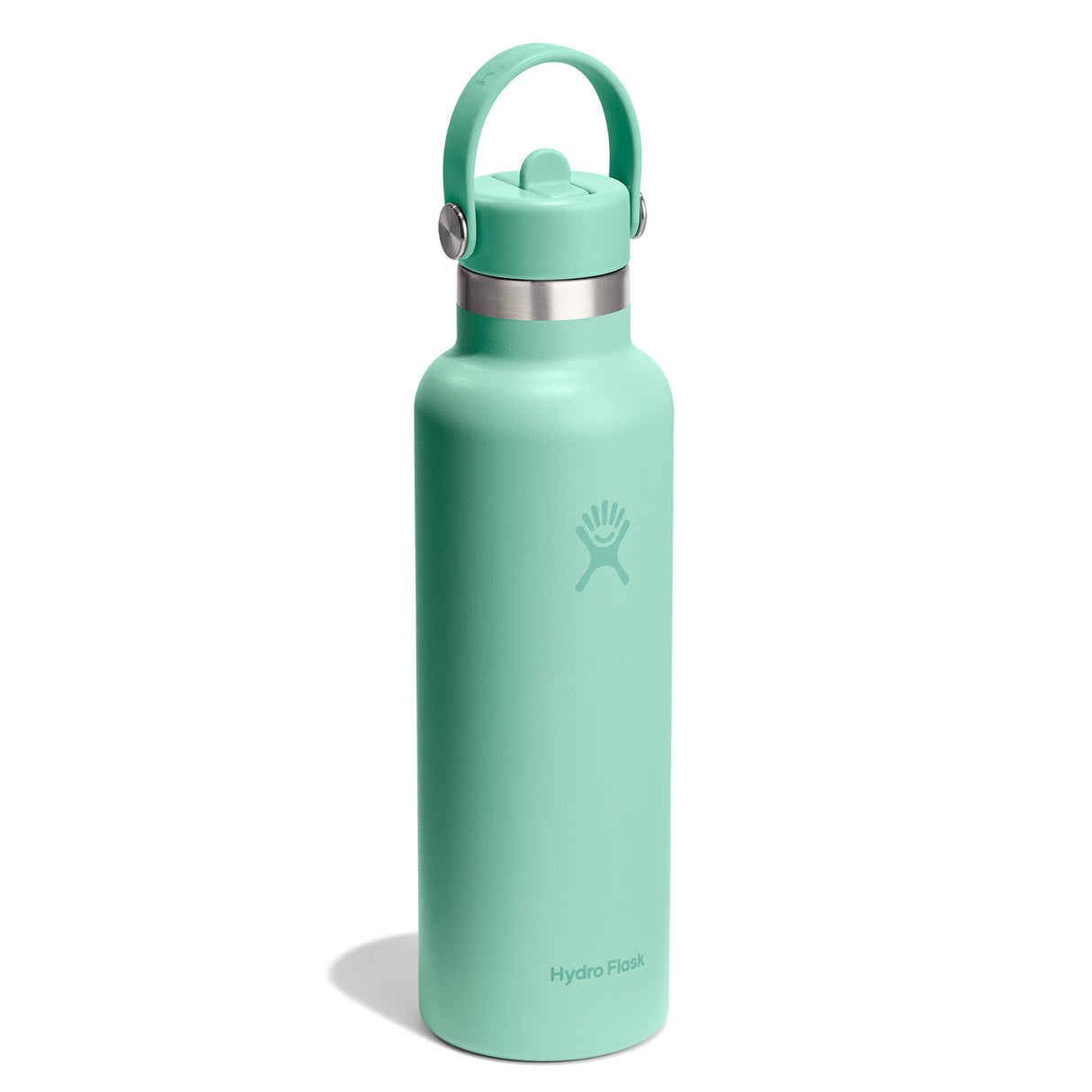 Hydro Flask 21 oz Standard Mouth with Flex Straw Cap Insulated Bottle Popstar Pink-Mermaid Green-Capri Blue-Beachplum-Nectar - 53 Degrees North