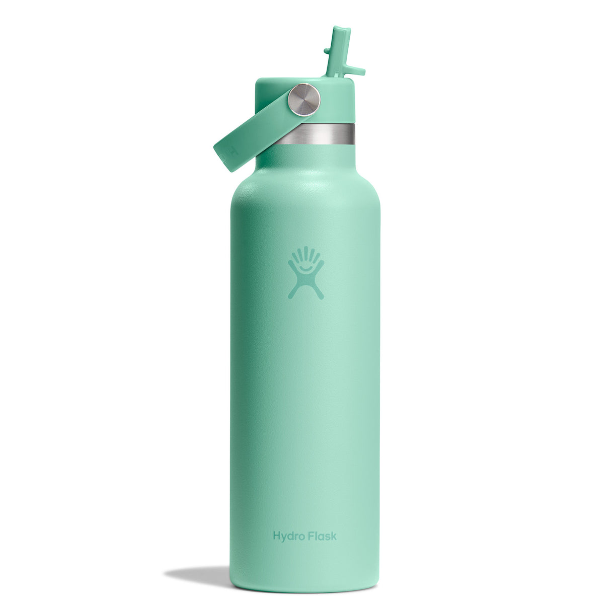 Hydro Flask 21 oz Standard Mouth with Flex Straw Cap Insulated Bottle Popstar Pink-Mermaid Green-Capri Blue-Beachplum-Nectar - 53 Degrees North