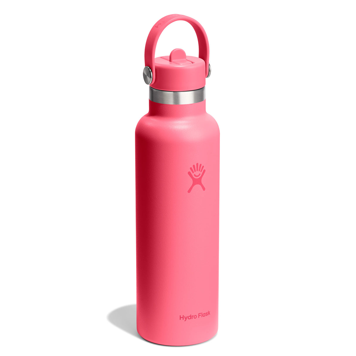 Hydro Flask 21 oz Standard Mouth with Flex Straw Cap Insulated Bottle Popstar Pink-Mermaid Green-Capri Blue-Beachplum-Nectar - 53 Degrees North