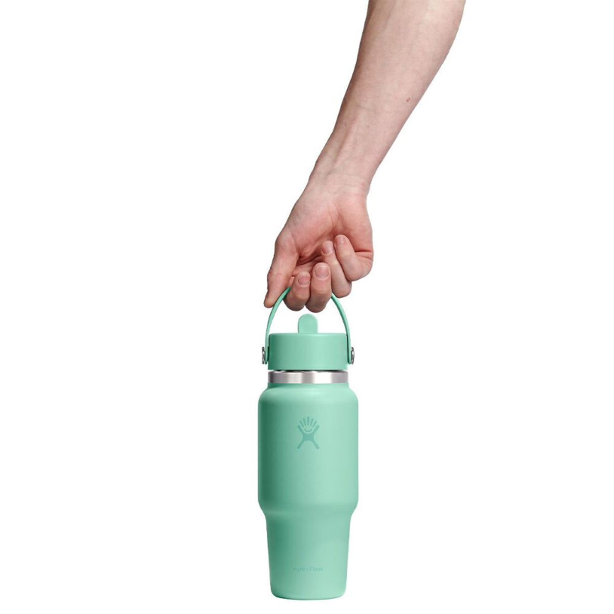 Hydro Flask 24oz (710 ml) Travel Bottle with Flex Straw Cap Harbor Blue-Capri Blue-Popstar Pink-Mermaid Green-Black - 53 Degrees North