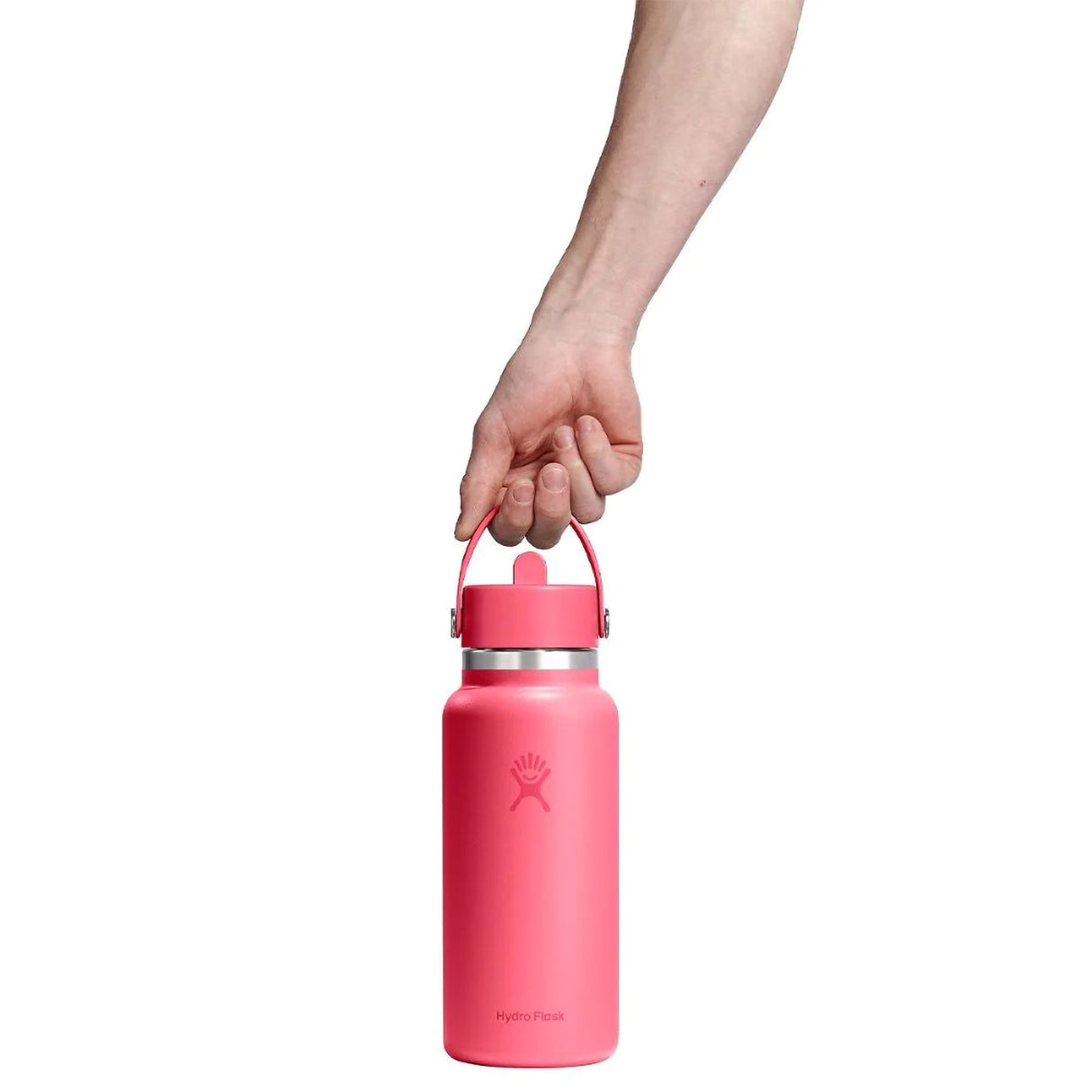 Hydro Flask 32 oz (946 ml) Wide Mouth with Flex Straw Cap Insulated Bottle Mermaid Green-Harbor Blue-Popstar Pink-Beachplum - 53 Degrees North