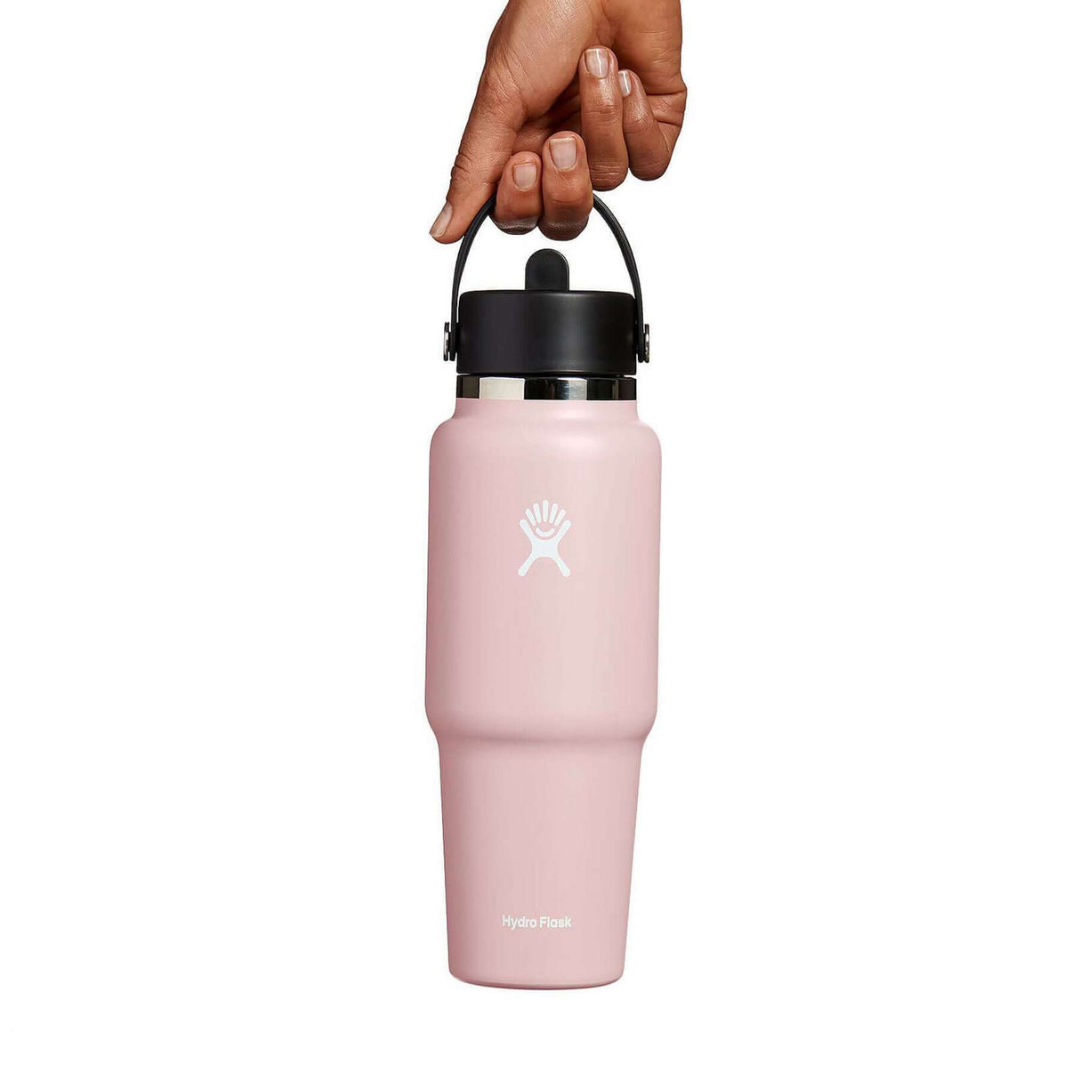 Hydro Flask 32oz Wide Mouth Travel Bottle with Straw Cap Moonshadow-Trillium-Black-Indigo - 53 Degrees North