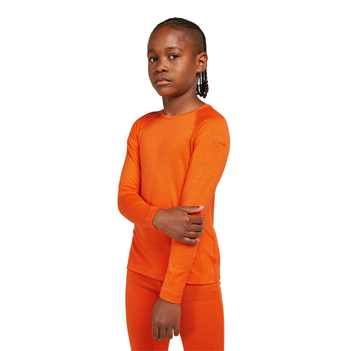 Icebreaker Kids' 200 Oasis Long Sleeve Crewe Black / Age 5-6-Black / Age 7-8-Black / Age 9-10-Black / Age 11-12-Midnight Navy / Age 5-6 - 53 Degrees North