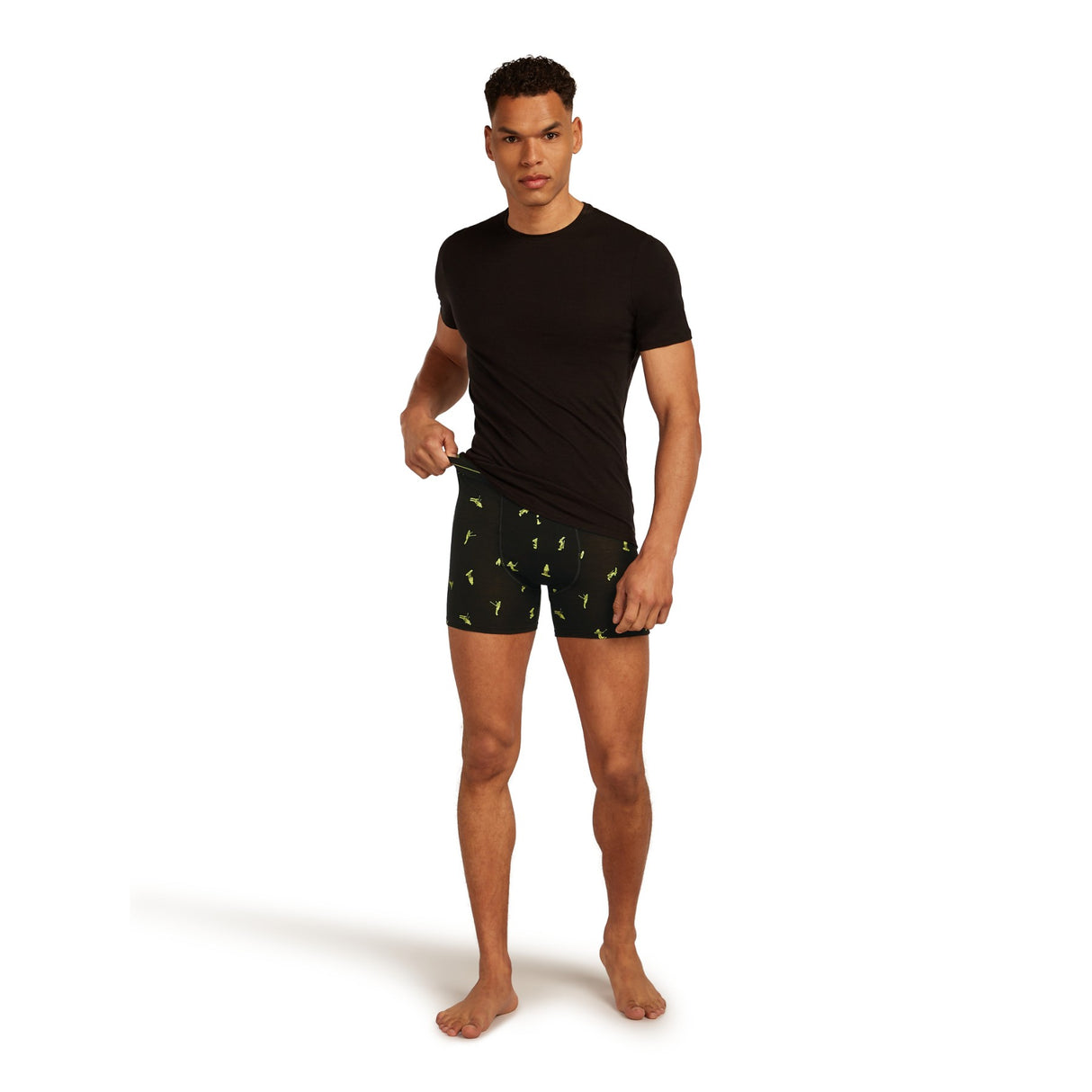 Icebreaker Men's 150 Anatomica Boxers Black/Peridot/AOP / Small-Black/Peridot/AOP / Medium-Black/Peridot/AOP / Large-Black/Peridot/AOP / X-Large-Atlantis/Topaz/AOP / Small - 53 Degrees North
