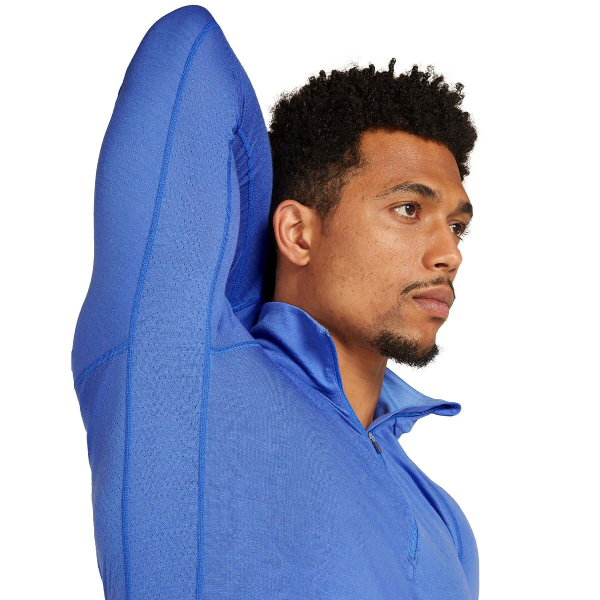 Icebreaker Men's 200 Zoneknit Long Sleeve Half Zip Baselayer Brilliant/Baja / Small-Brilliant/Baja / Medium-Brilliant/Baja / Large-Brilliant/Baja / X-Large-Brilliant/Baja / XX-Large - 53 Degrees North