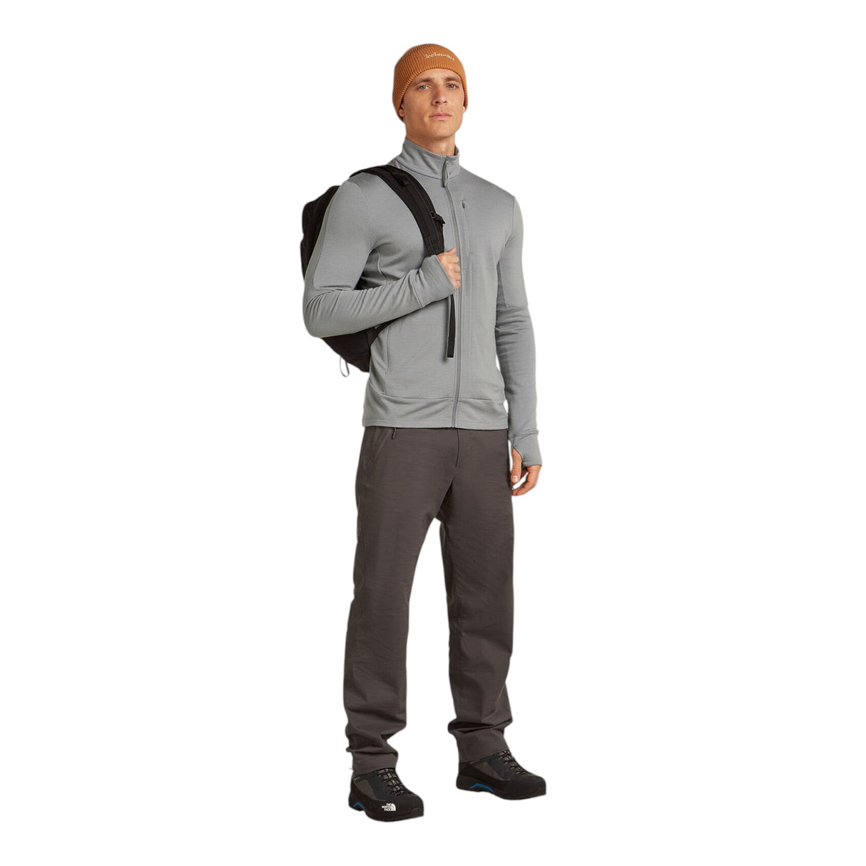 Icebreaker Men's 260 Quantum Long Sleeve Zip Midlayer Black / Small-Black / Medium-Black / Large-Black / X-Large-Black / XX-Large - 53 Degrees North