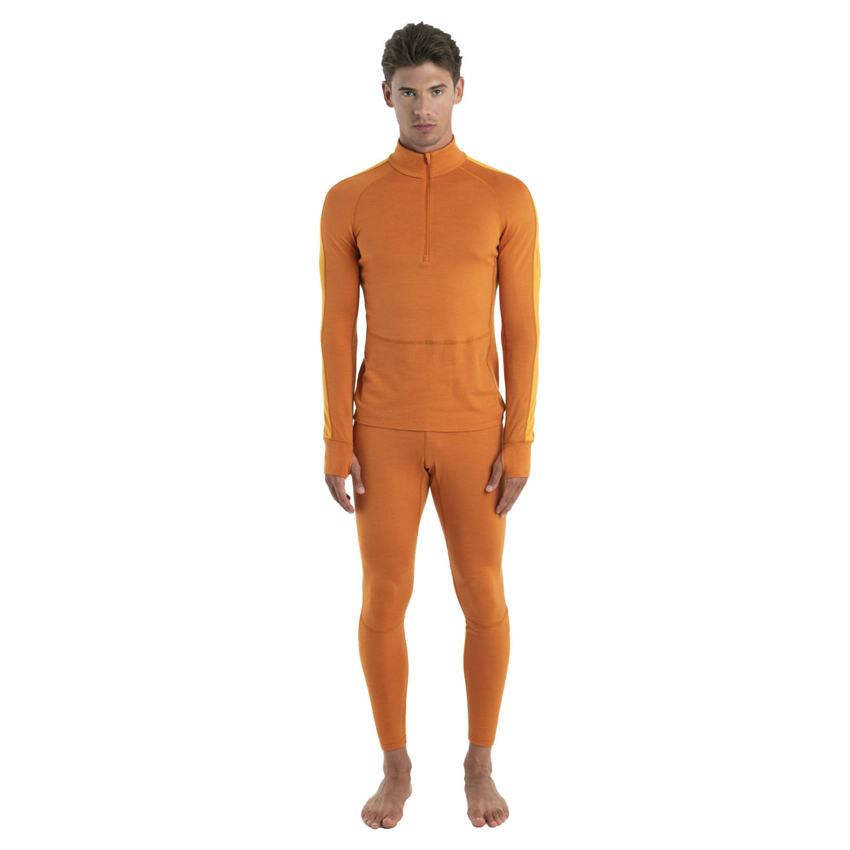 Icebreaker Men's Zoneknit 260 Long Sleeve Half Zip Base Layer Top Jet Heather / Small-Jet Heather / Medium-Jet Heather / Large-Jet Heather / X-Large-Jet Heather / XX-Large - 53 Degrees North