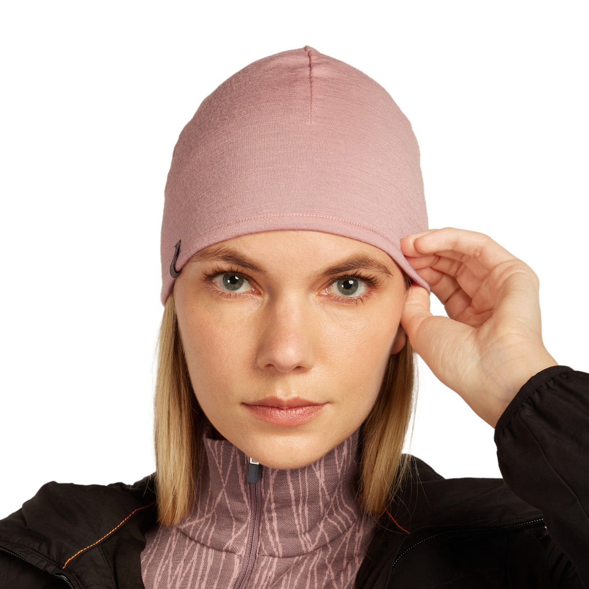 Icebreaker Unisex 200 Oasis Reversible Beanie Java/Atlantis-Summit/Blush - 53 Degrees North