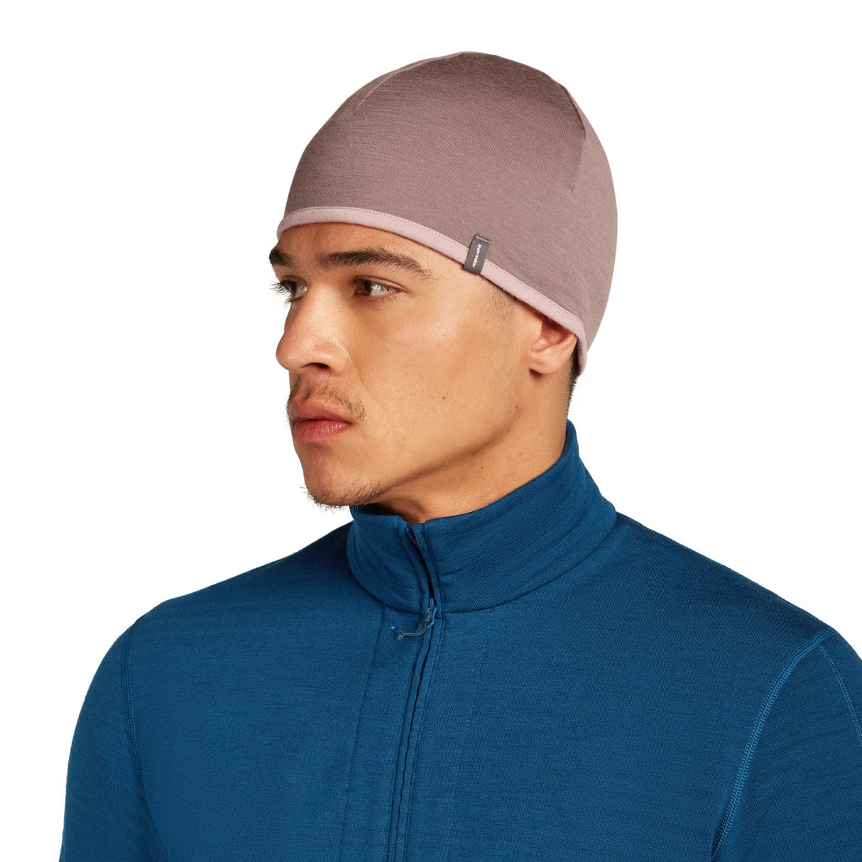 Icebreaker Unisex 200 Oasis Reversible Beanie Java/Atlantis-Summit/Blush - 53 Degrees North