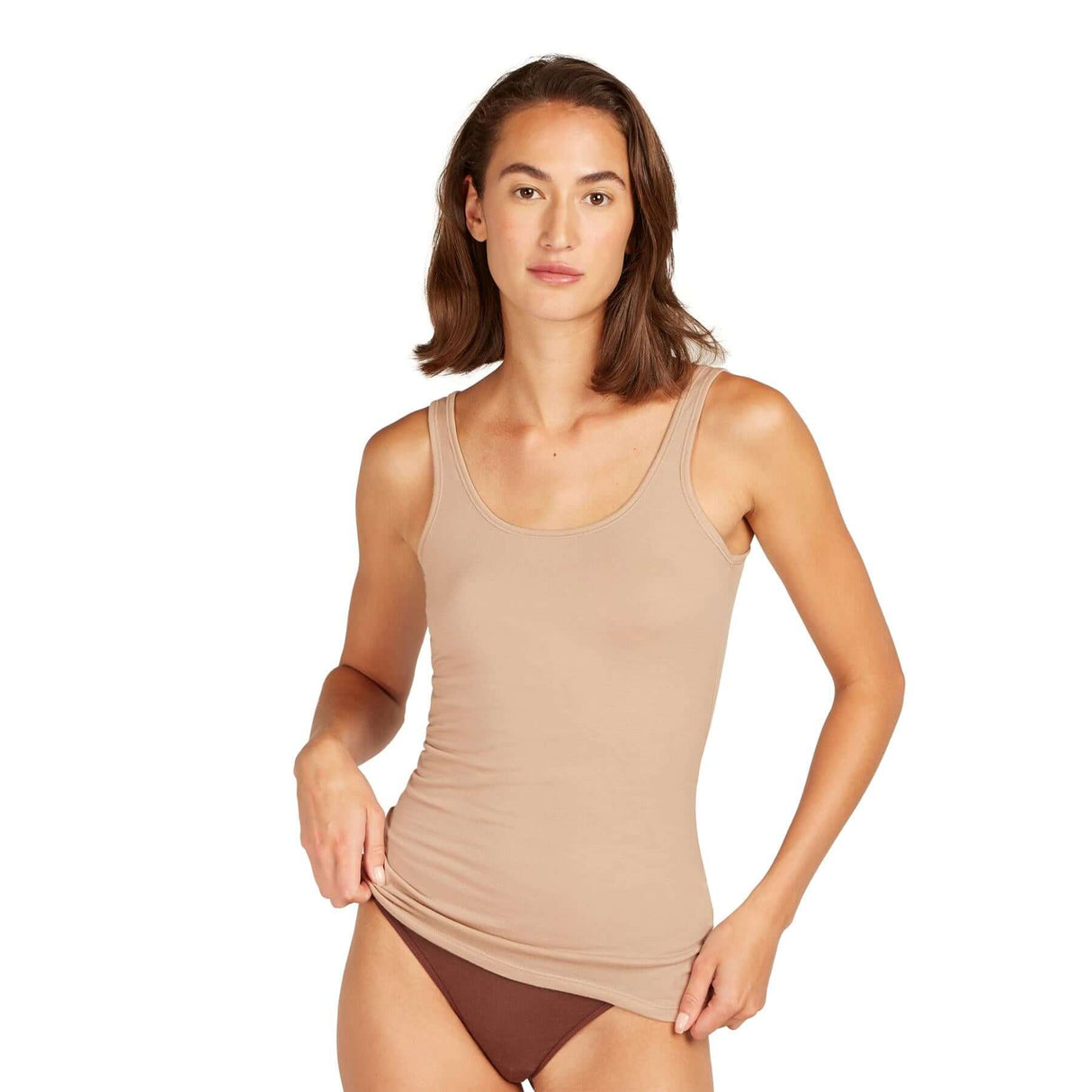 Icebreaker Women's 150 Siren Tank Top Praline / X-Small-Praline / Small-Praline / Medium-Praline / Large-Praline / X-Large - 53 Degrees North