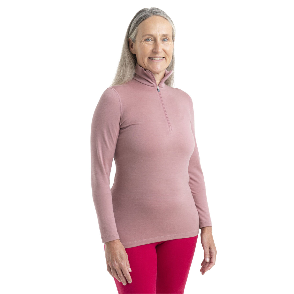 Icebreaker Women's 200 Oasis Long Sleeve Half Zip Topaz / X-Small-Topaz / Small-Topaz / Medium-Topaz / Large-Topaz / X-Large - 53 Degrees North