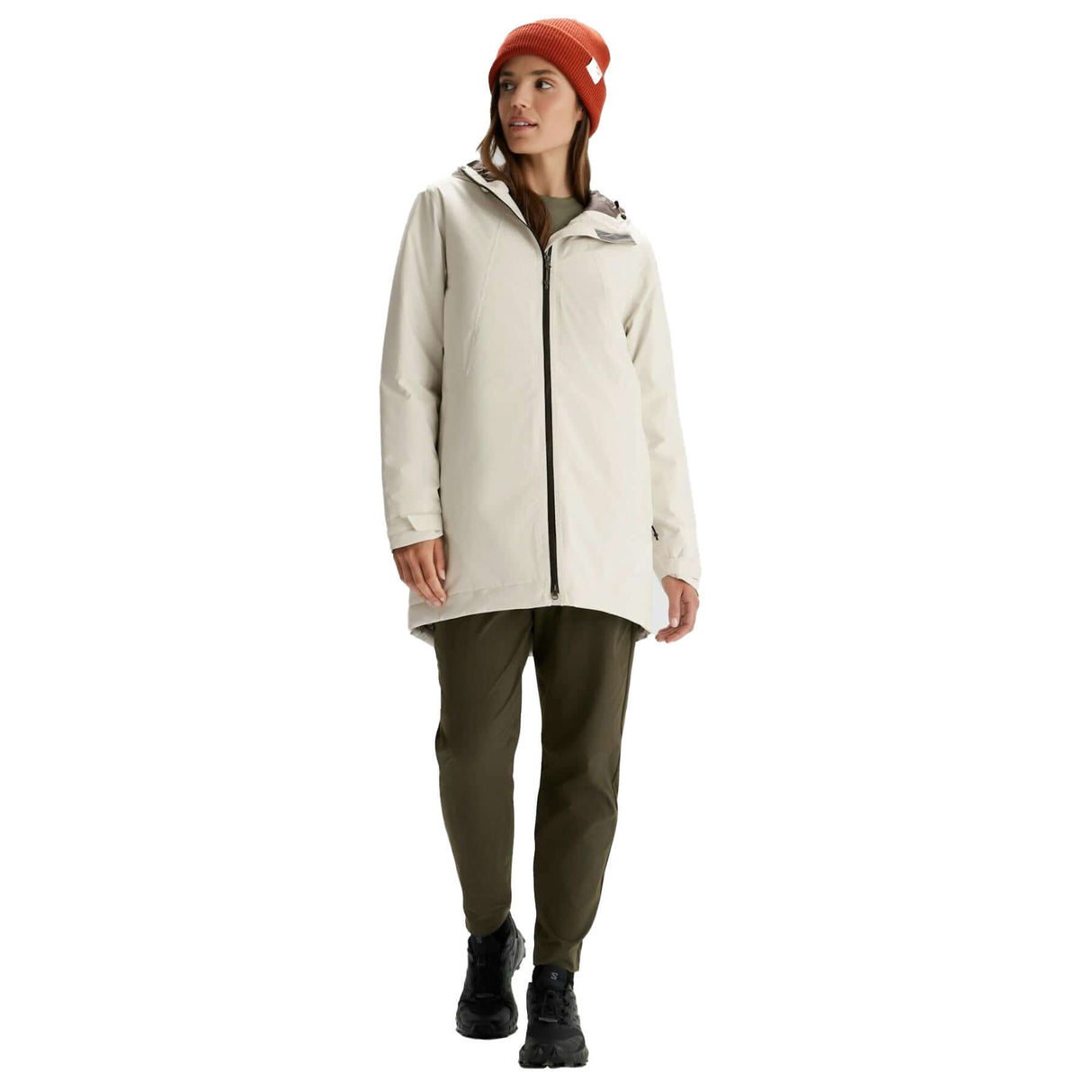 Kathmandu Women's Trailhead 2L Novaloft Rain Parka Natural / X-Small-Natural / Small-Natural / Medium-Natural / Large-Natural / X-Large - 53 Degrees North