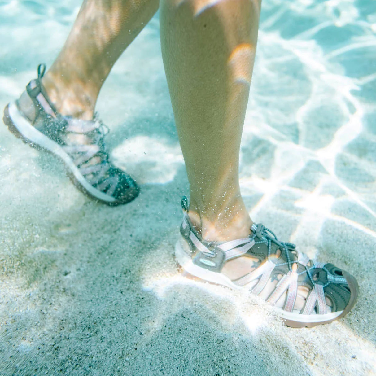 Keen Women's Whisper Hiking Sandals Medium Grey/Peacock Green / 4-Medium Grey/Peacock Green / 5-Medium Grey/Peacock Green / 6-Medium Grey/Peacock Green / 7-Medium Grey/Peacock Green / 8 - 53 Degrees North