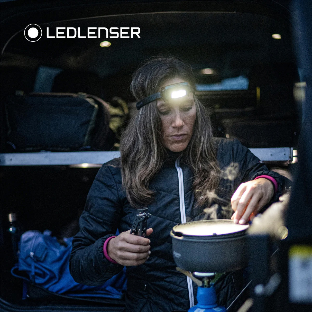 Ledlenser HF4R Core Rechargeable Headtorch Teal-Red-Blue-Black - 53 Degrees North