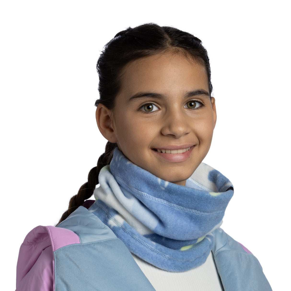 BUFF Kids' Polar Prints Neckwarmer Omasi Cobalt #- 53 Degrees North