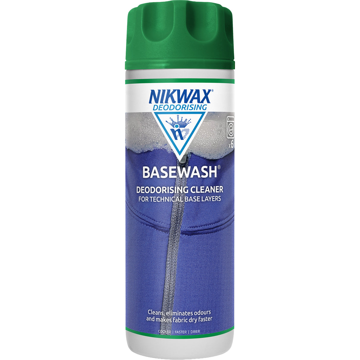 Nikwax Basewash Deodorising Cleaner for Baselayers 300 ml-1 L - 53 Degrees North