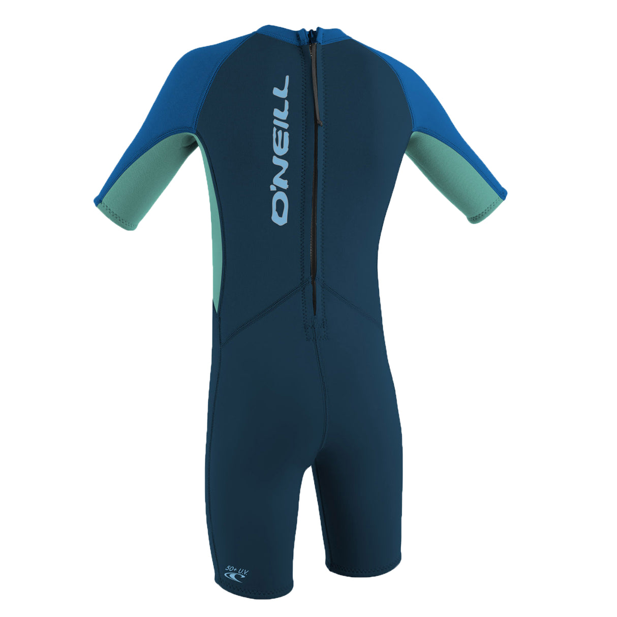 O'Neill Boys' Toddler Reactor-2 2mm Back Zip Short Sleeve Spring Wetsuit Slate/Light Aqua/Ocean / Age 2-Slate/Light Aqua/Ocean / Age 3-Slate/Light Aqua/Ocean / Age 4-Slate/Light Aqua/Ocean / Age 5-6 - 53 Degrees North