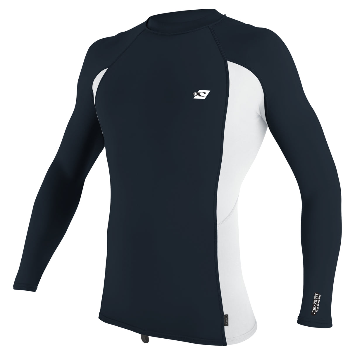 O'Neill Men's Premium Skins Long Sleeve Rash Guard Slate/White / Small-Slate/White / Medium-Slate/White / Large - 53 Degrees North