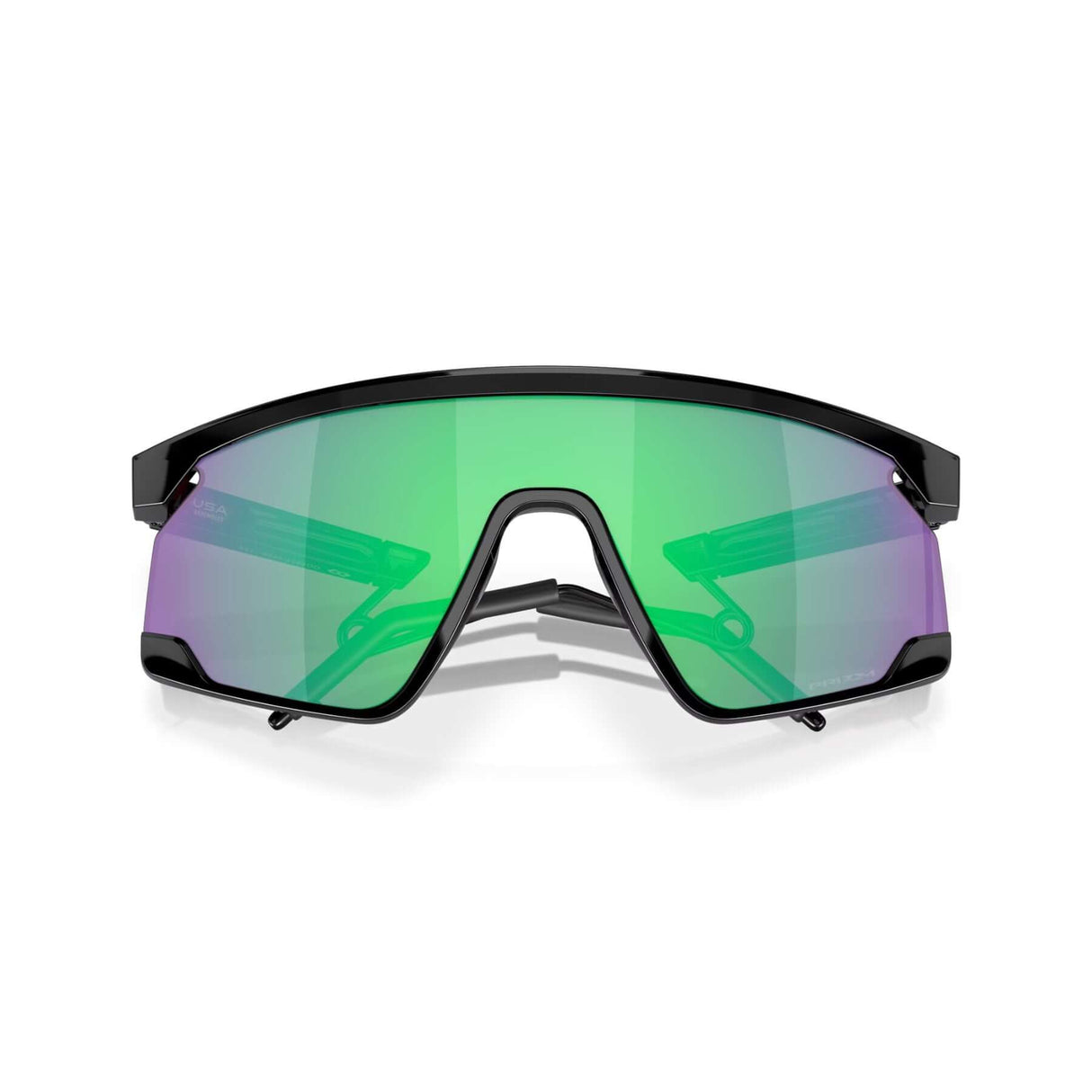 Oakley BXTR Metal Prizm Jade Sunglasses Polished Black - 53 Degrees North