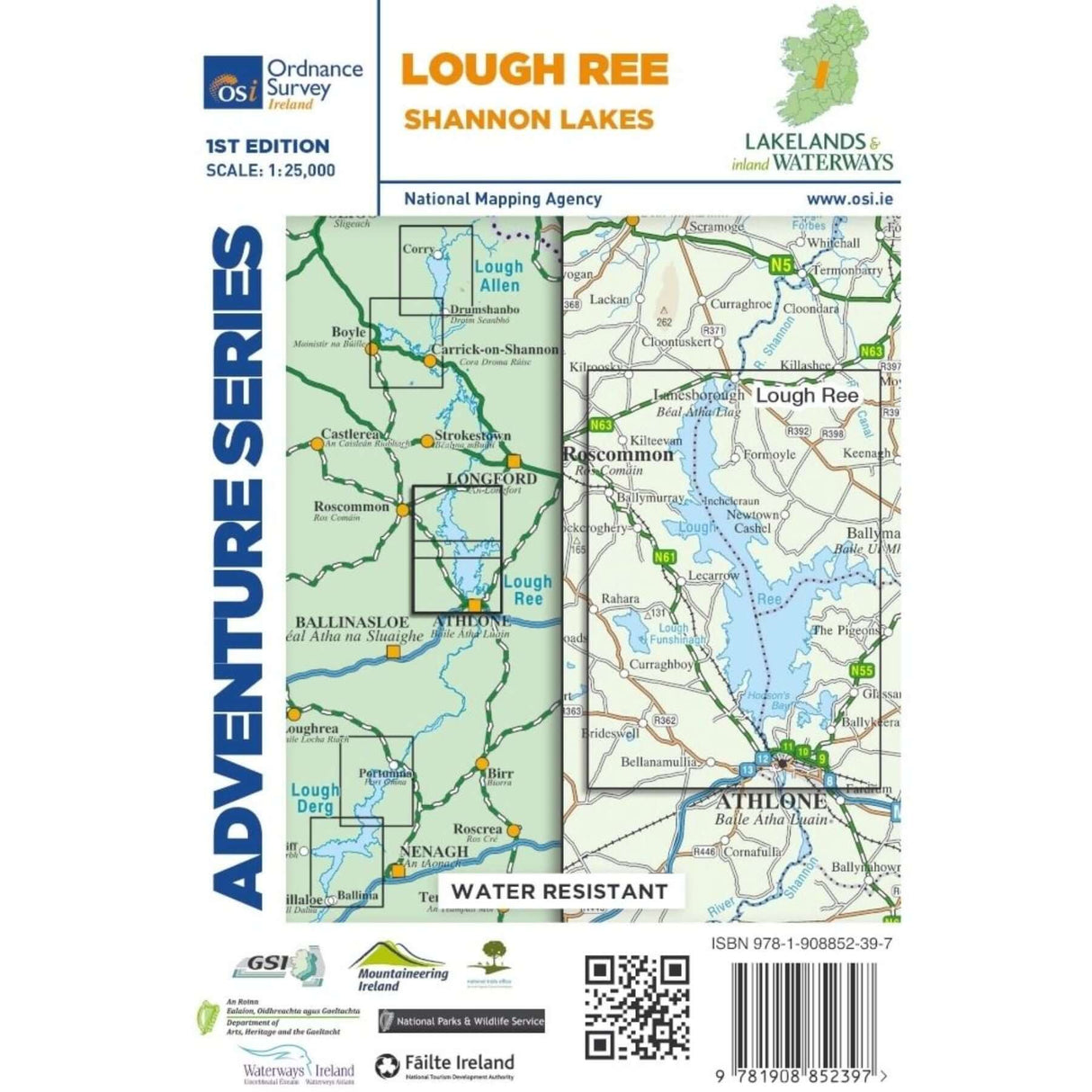 Ordnance Survey Adventure Series - Lough Ree Default Title - 53 Degrees North