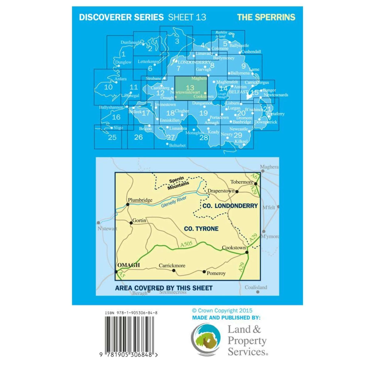 Ordnance Survey Discoverer Series 13 - Sperrins Default Title - 53 Degrees North
