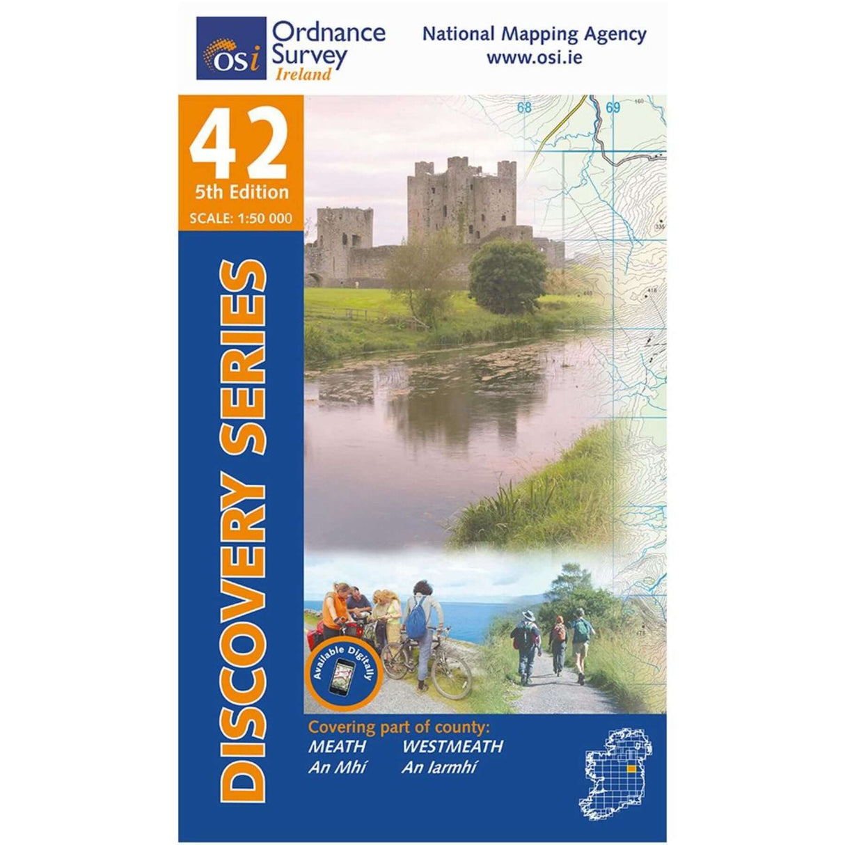 Ordnance Survey Discovery Series 42 - Meath, Westmeath Default Title - 53 Degrees North
