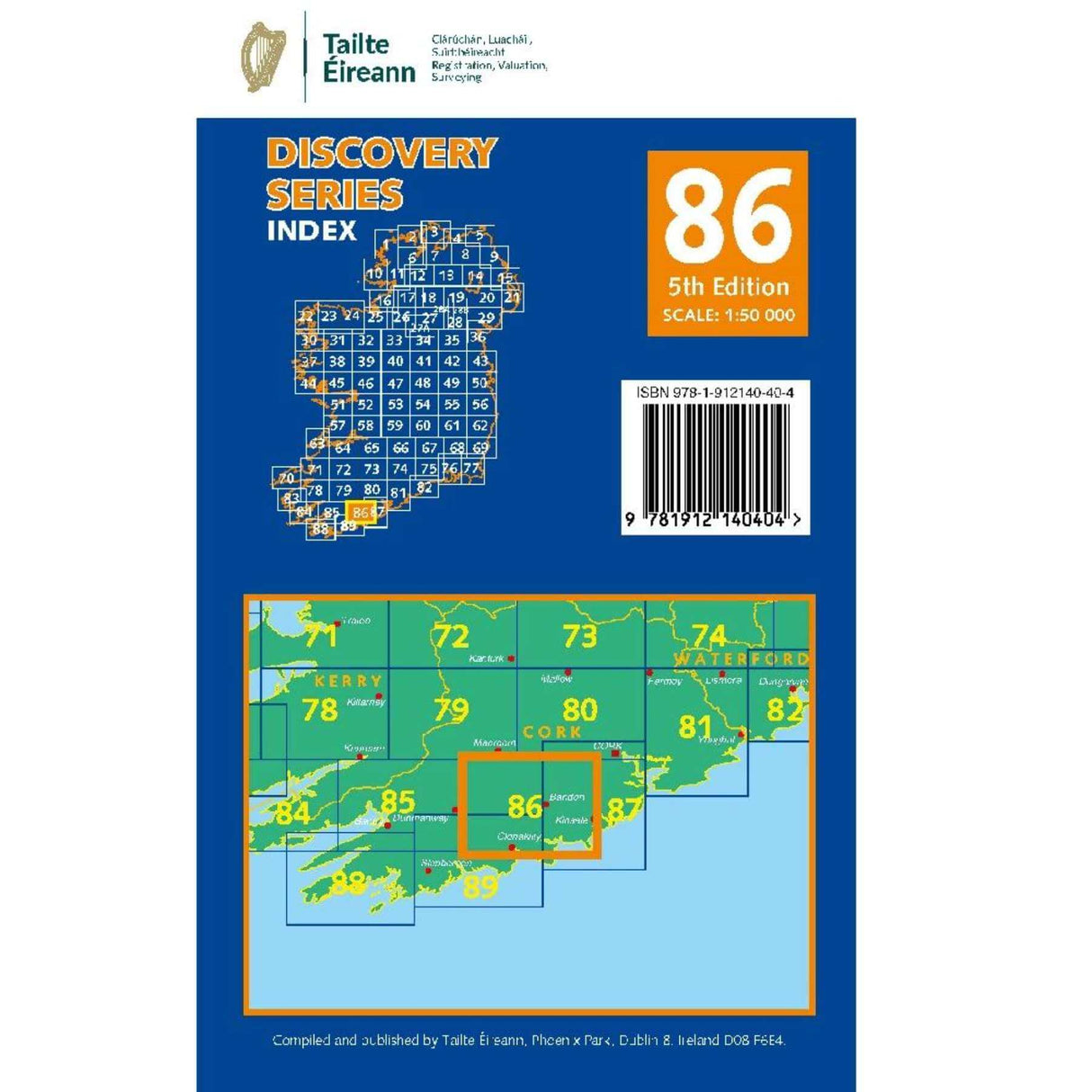 Ordnance Survey Discovery Series 86 - Cork Map Default Title - 53 Degrees North