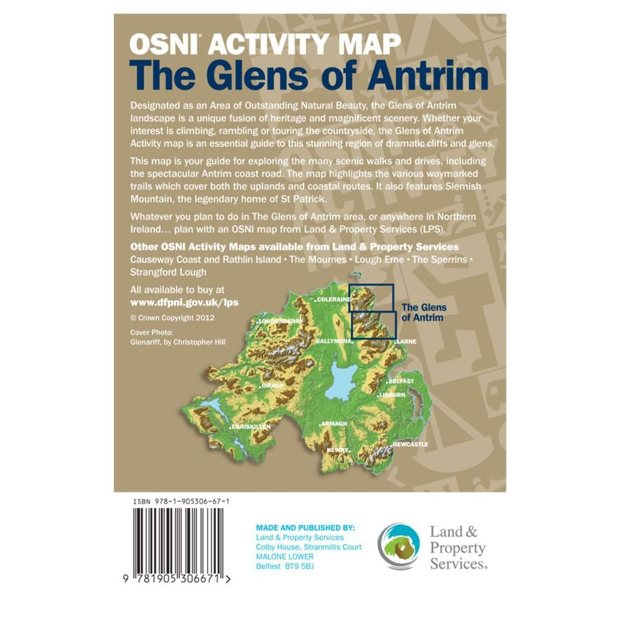 Ordnance Survey Glens Of Antrim - Activity Map Default Title - 53 Degrees North