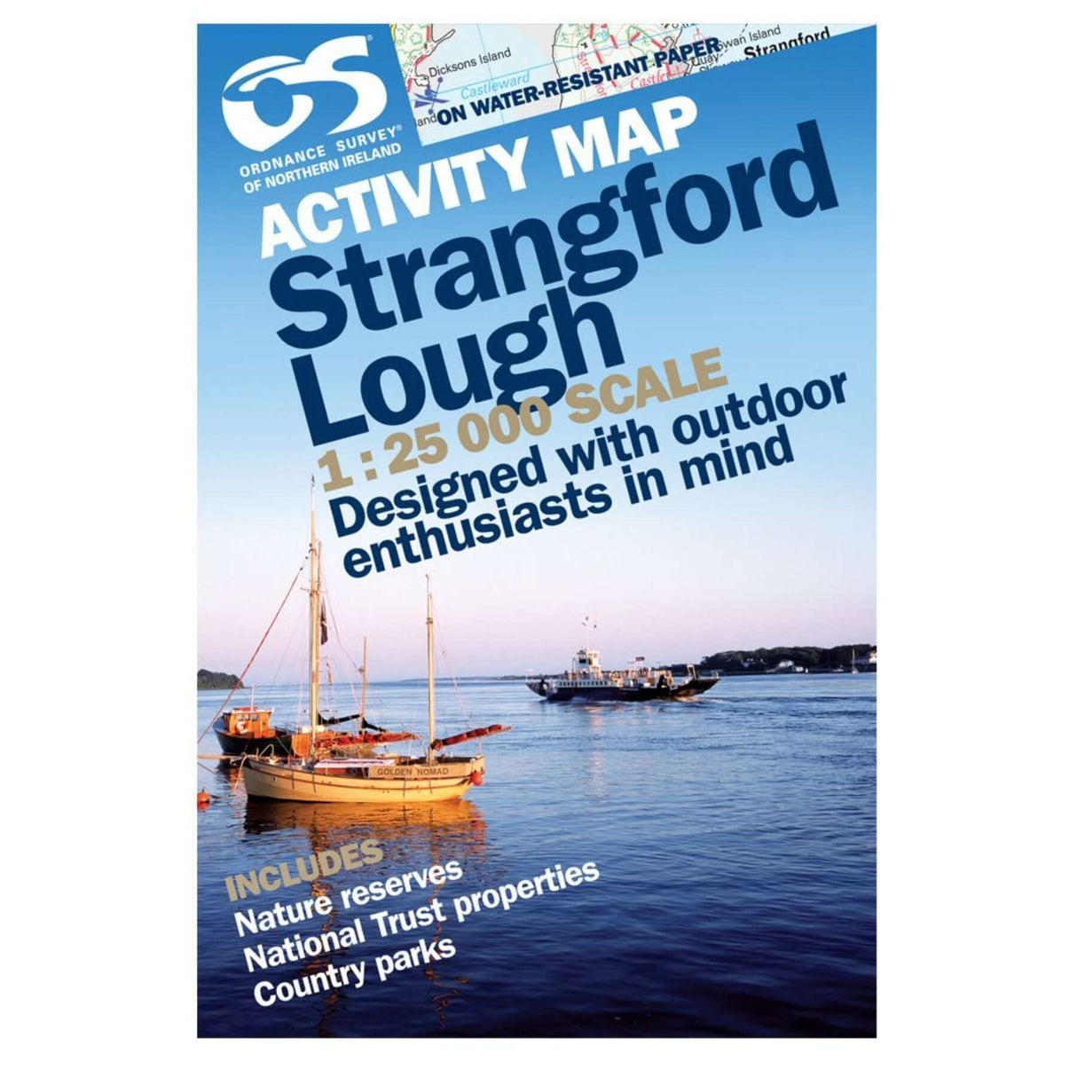 Ordnance Survey Strangford Lough Activity Map Default Title - 53 Degrees North
