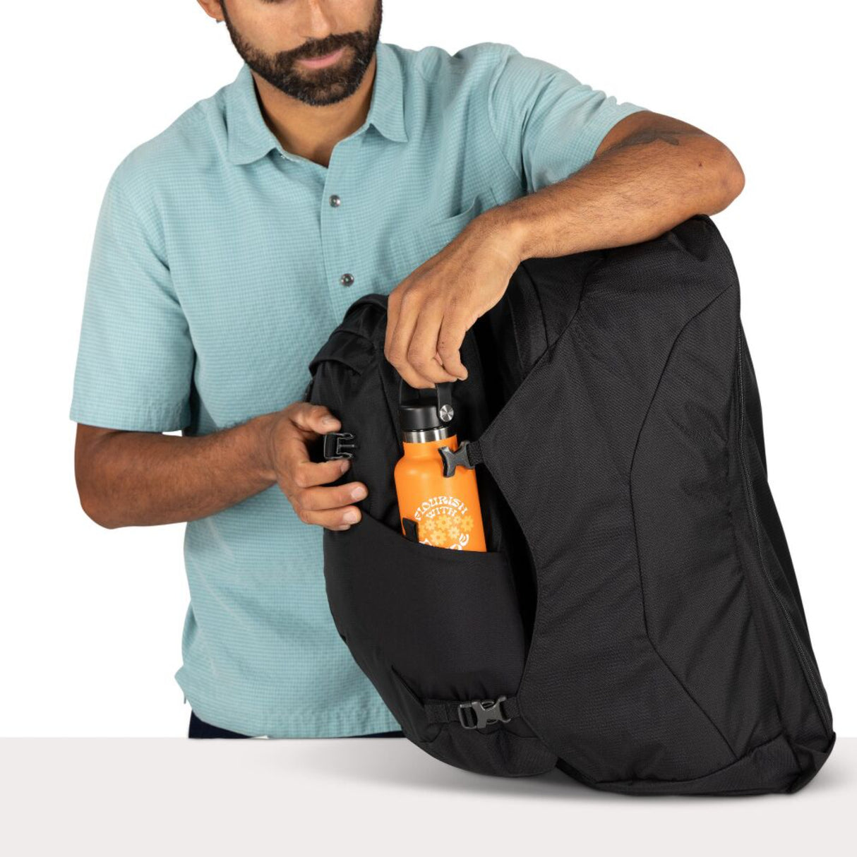 Osprey Farpoint 55 Travel Pack Black-Antique Blue - 53 Degrees North