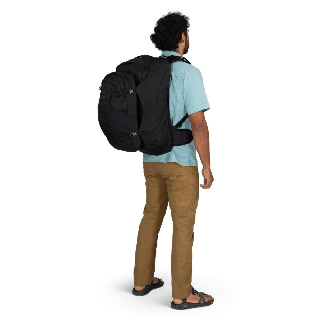 Osprey Farpoint 55 Travel Pack Black-Antique Blue - 53 Degrees North