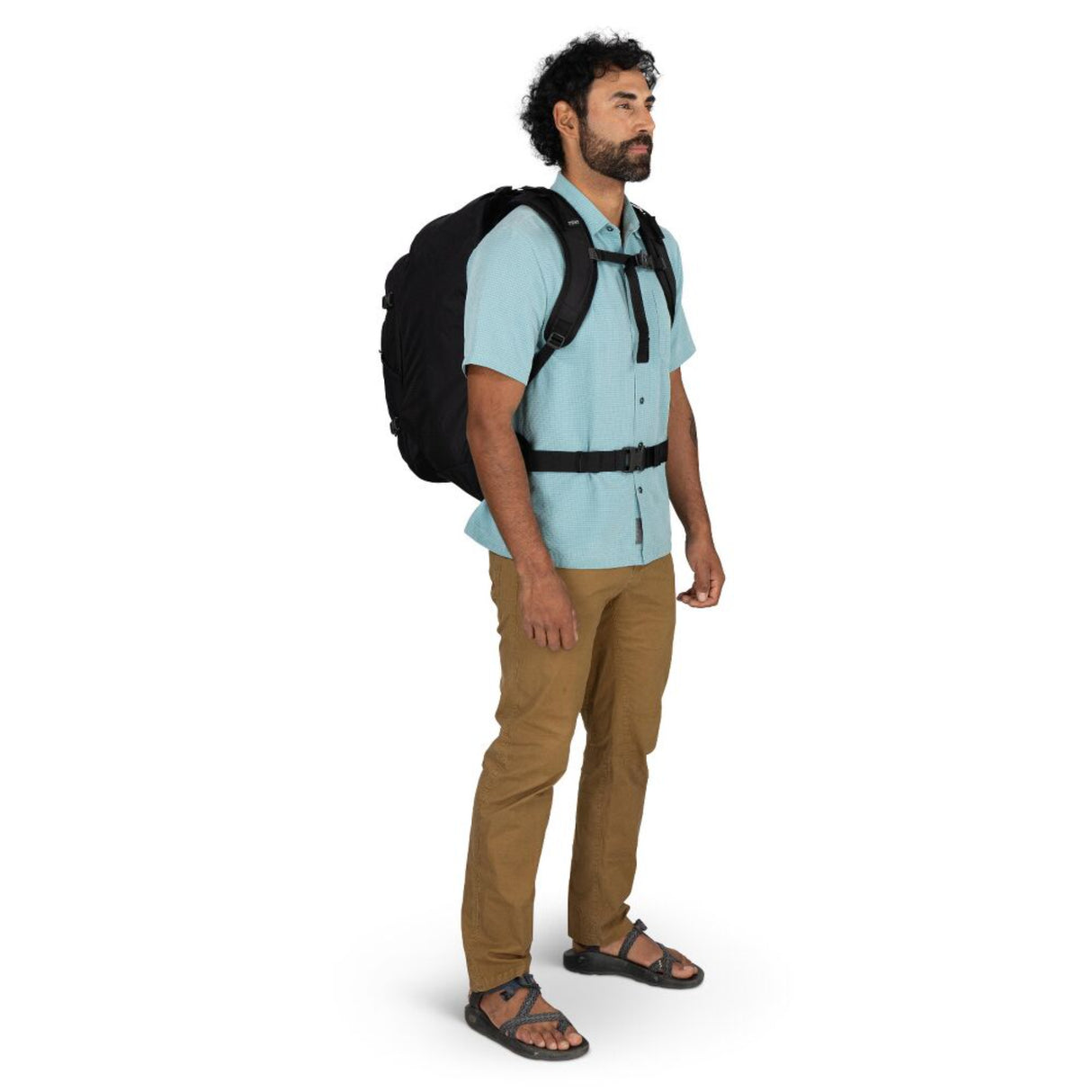 Osprey Farpoint 55 Travel Pack Black-Antique Blue - 53 Degrees North