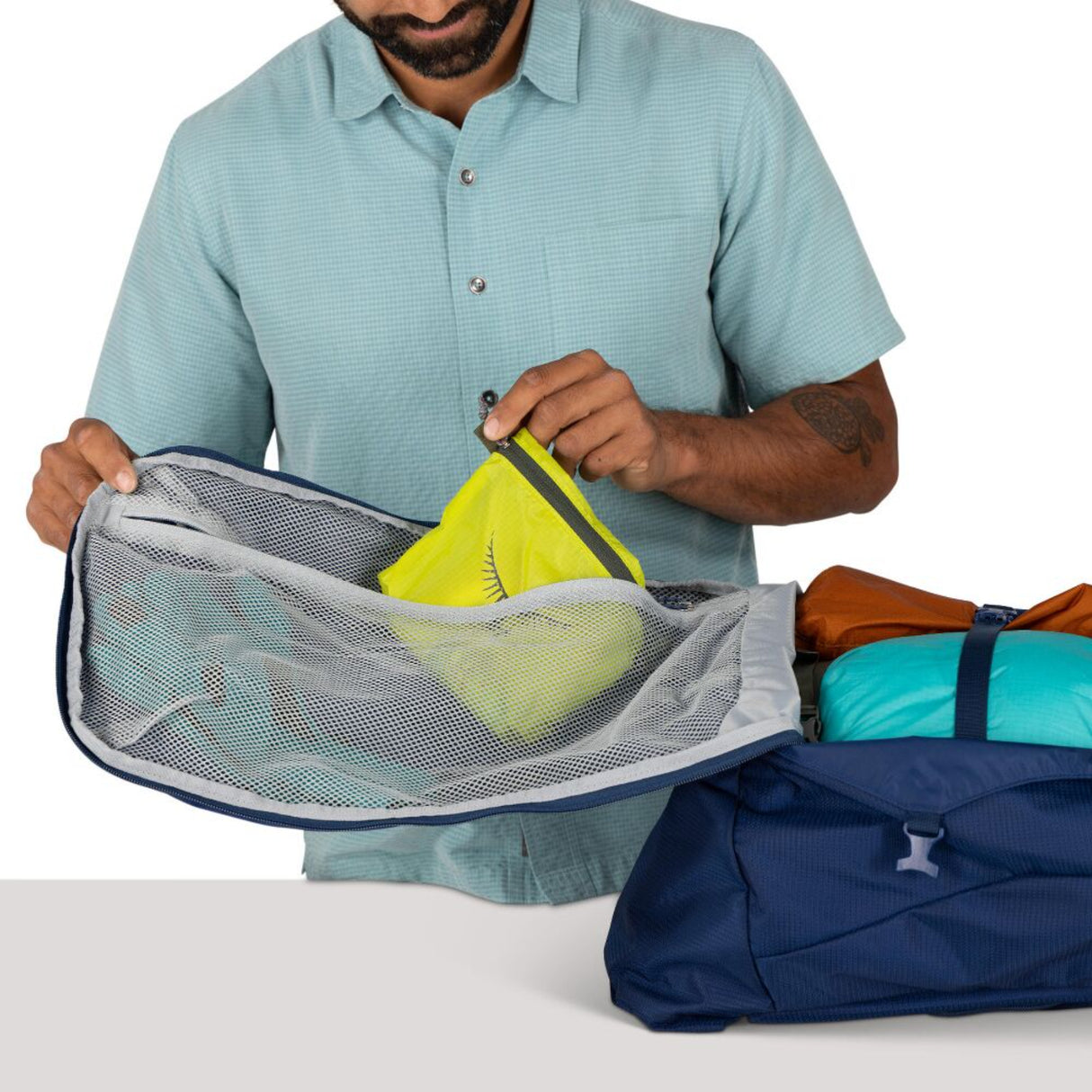 Osprey Farpoint 70 Travel Pack Antique Blue - 53 Degrees North