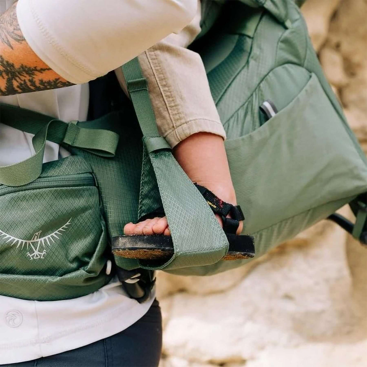 Osprey Poco Premium Child Carrier Koseret Green - 53 Degrees North