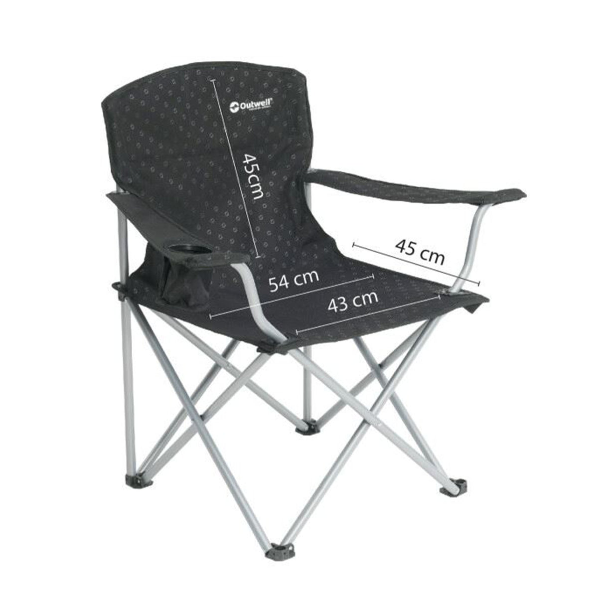Outwell Catamarca Folding Chair Black / One Size - 53 Degrees North