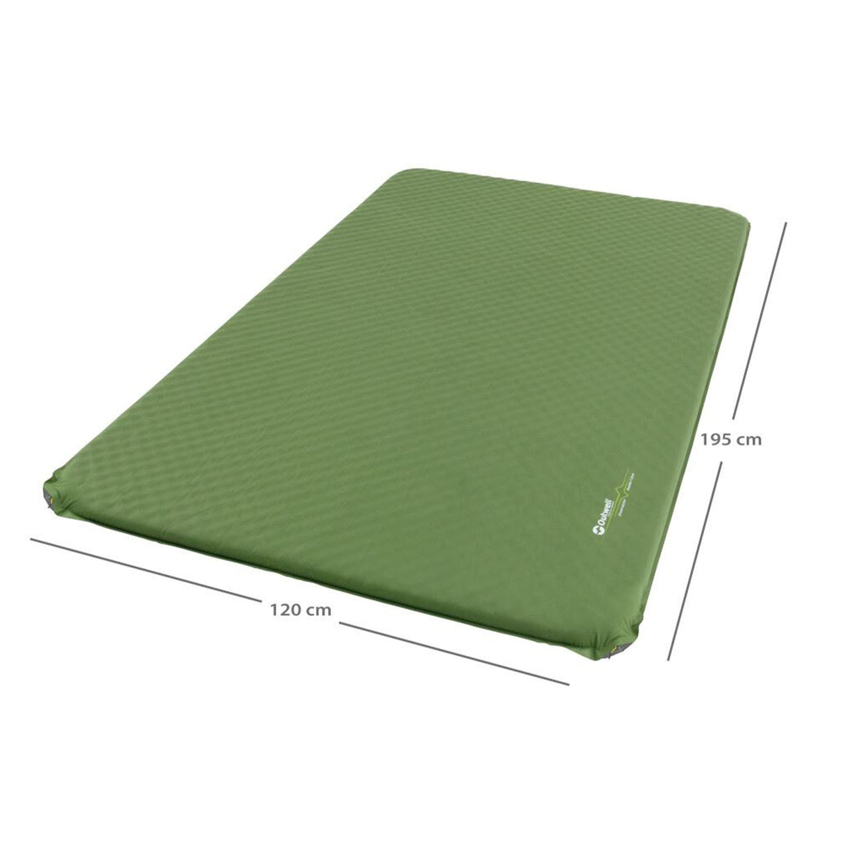 Outwell Dreamcatcher Double 5.0 Self-Inflating Mat Green / One Size - 53 Degrees North
