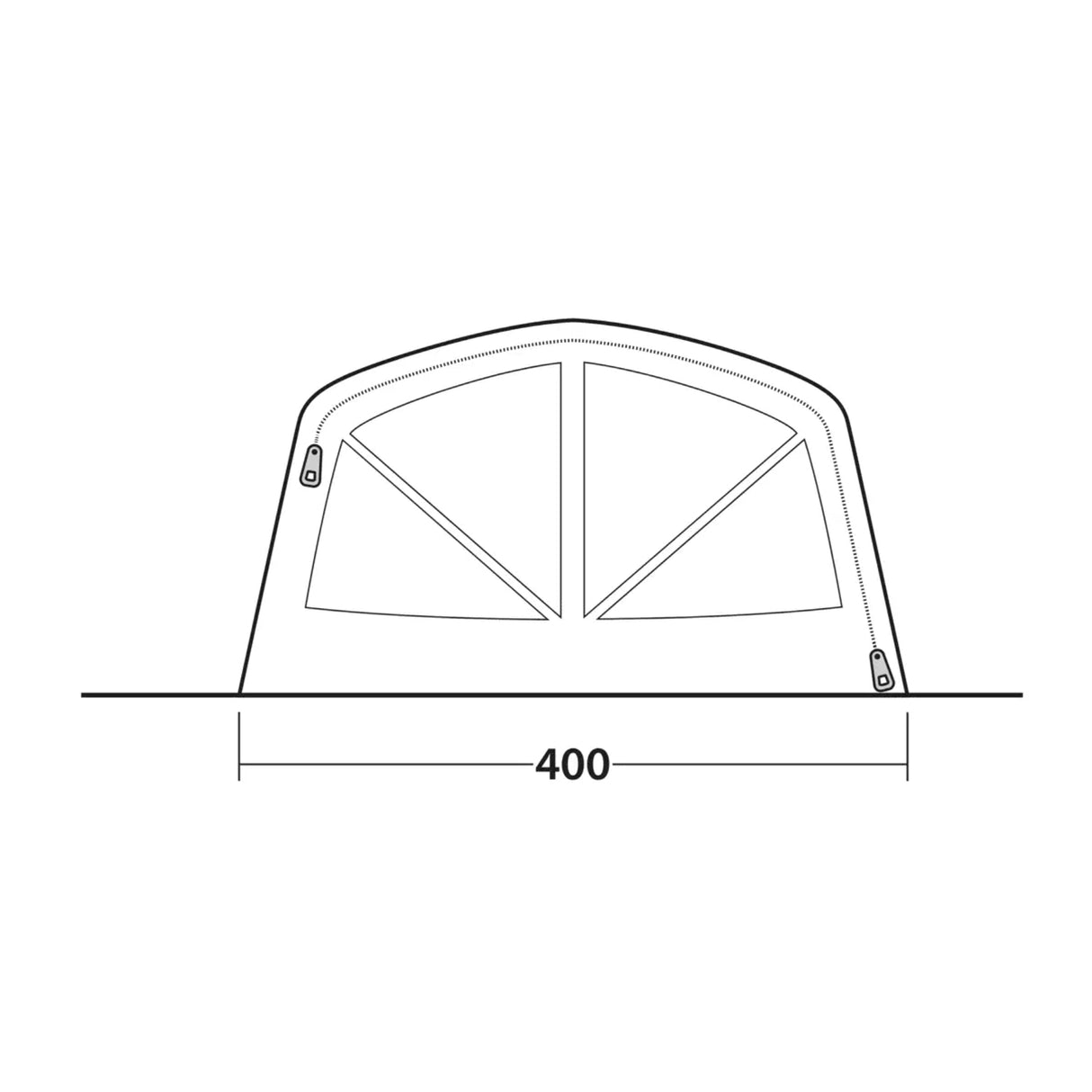 Outwell Iowa 6 Air 6-Person Tent Green - 53 Degrees North